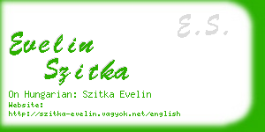 evelin szitka business card